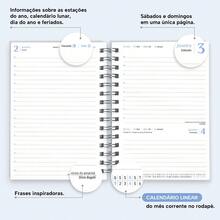 iscool Hard Cover Agenda 2025 Plus Professions Floral Administration Blue - 淺藍色 - 查看 4