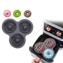 1 pieza Molde de silicona para donas, molde para hornear apto para hornear pasteles, tartas de queso, donas. Apto para horno, microondas, refrigerador y lavavajillas. Suave, fácil de desmoldar, reutilizable, disponible en varios colores - Multicolor (Donuts triples) - Ver 18