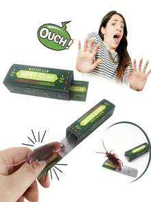 10 件假蟑螂口香糖恶作剧玩具，新奇搞笑惊喜笑话玩具，适合愚人节 - 彩色 - 查看 2