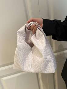 时尚腋下小手提包，2025新款编织新月包，百搭小手提包 - 彩色 - 查看 15