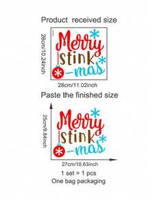 Autocolant decorativ pentru baie cu Moș Crăciun amuzant - Autocolant de perete de Crăciun cu text parodic umoristic, autoadeziv, ușor de dezlipit și lipit, autocolant de perete detașabil, decor festiv de Crăciun tip casă de la țară pentru sufragerie, bucătărie sau baie, decor de Crăciun pentru baie, decor de Crăciun