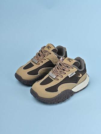 1 Pair Children's Flat Casual Sneakers, Lightweight, Soft And Comfortable