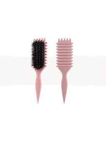 One Piece Curling Brush, Curling Comb With Tooth, Shapes And Defines Curls, Suitable For Men And Women, Reduces Pulling And Curl Separation, Designed By Candy Brush Beauty & Health Beauty Tools Hair Tools Combs Brushes Hair Brushes Things To Use On The Head School Supplies Combs Curling Combs Pretty Combs,Back To School,Travel Holiday Essentials,Hair Accessories For Women - Multicolor - View 15