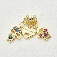 1PC Copper Plated 18K Gold Multi Accessory DIY Bead Pendant With Themes Of Global Travel And Marine Life, Used To Make Women's Jewelry Necklaces And Bracelets, Suitable For Daily Wear