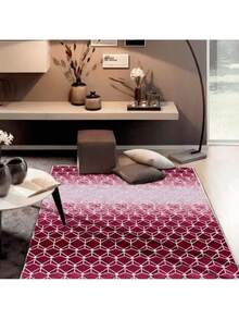Casa Laura Enxovais Soft Flannel Rug In Modern Prints 2.00 X 1.50 - Various Colors - Geometric Red - View 2