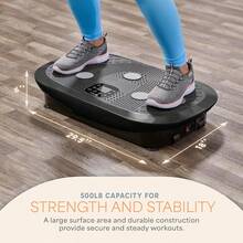Lifepro Vibration Plate Machines – Full Body Vibration Plate For Workout, Recovery, Lymphatic Drainage & Fat Burn – 4D Motion, Silent Triple Motor Vibration Plate Exercise Machine For Joint Support & Circulation - Black - View 6