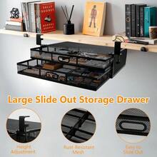 Under Desk Drawers For Organization Hanging Desktop Organizer Drawer Organiser Underdesk Storage Drawer For Home Office - 肉凍 - 查看 7