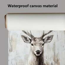 قطعة واحدة، لوحة فنية على قماش بتصميم رأس الغزال الأنيق، ديكور فني حديث بدون إطار، مناسب للمنزل والمكتب والغرفة والصالة والدراسة والحمام والبار، ديكور منزلي مثالي كهدية عطلة