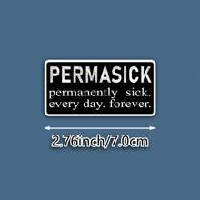 1/3pcs Chronically Ill & Spoonie Vinyl Stickers - Permanently Sick Autoimmune Disorder Awareness Magnets