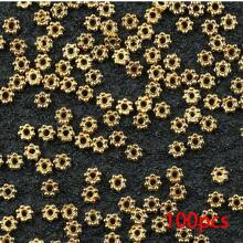 198 件 4 毫米亚克力隔珠，DIY 珠宝制作材料 - 花卉和圆形镂空设计，适用于手链、项链、耳环和钥匙扣 - diy - 查看 9