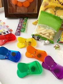 6 kẹp túi khoai tây chiên từ tính, kẹp túi, kẹp niêm phong túi đựng đồ ăn nhẹ, kẹp niêm phong từ tính nhiều màu cho tủ lạnh, nam châm chống ẩm cho tủ lạnh để bảo quản thực phẩm, kẹp niêm phong đồ ăn nhẹ cho nhà bếp, bộ dụng cụ gia đình mini - Nhiều màu - Xem 4