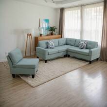 MoolSun Luxury Flannel L-Shaped Sectional Sofa Set,Segmented L-Shaped Sofa, Adjustable L-Shaped Sofa,Living Room Set, Living Room Furniture L-Shaped Sofa Set, Modern L-Shaped Segmented Sofa, Luxury L-Shaped Pillow Sofa Set With Premium Pillows – Modern Modular Living Room Furniture For Upscale Homes, Executive Offices & Conference Lounges – Plush Comfort.A Comfortable Sofa That Can Be Used As A Fashionable Gift