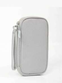 1 حقيبة تخزين صلبة أحادية اللون من EVA للسماعات والكابلات البيانات والشاحن وبنك الطاقة، صندوق مستطيل، ضروريات السفر للرجال والنساء، حقيبة منظم لإكسسوارات إلكترونية لتنظيم كابل USB والسماعات والأقلام وبنك الطاقة وعناصر طقم السفر الوظيفي الأخرى، صندوق شاحن. هدية للمرأة، هدية للرجل.