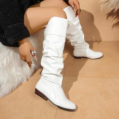 Knee-High Boots Wit…