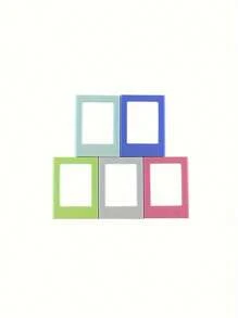 1 szt. wielokolorowa 3-calowa magnetyczna plastikowa ramka na zdjęcia, magnetyczna naklejka na lodówkę, do zdjęć z aparatu natychmiastowego i mini kartek, odpowiednia do spersonalizowanej dekoracji lodówki, prezent dla przyjaciół, na Halloween, Boże Narodzenie