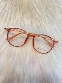 52mm Transparent Frame, Small, Ultra-Light, Korean, TR90, Japanese Retro Frame For Women's Myopia - Màu Hồng  Dưa hấu - Xem 3