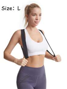Corrector de postura ajustable para mujeres y hombres, soporte de postura invisible para adultos, cinta de soporte para la espalda y los hombros para mejorar la postura, soporte para la espalda y el pecho, cinta moldeadora del Body, unicolor de poliéster, accesorios de sujetador, sin batería requerida
