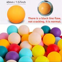 20个彩色乒乓球，适用于乒乓球比赛、抽奖游戏、啤酒乒乓球游戏、派对嘉年华、投掷游戏、娱乐、装饰、DIY活动 - 彩色 - 查看 4