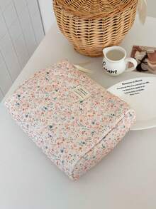 1 chiếc/bộ Túi đựng mỹ phẩm bằng vải nhung kẻ họa tiết hoa, Túi đựng mỹ phẩm đa năng, Túi đựng đồ trang điểm có khóa kéo di động dùng để đựng mỹ phẩm, đồ chăm sóc da, son môi, cọ trang điểm, kem dưỡng tay, tai nghe, tiền xu, chìa khóa, các vật dụng nhỏ, Thích hợp cho gia đình, du lịch, kỳ nghỉ, trường học, túi đựng mỹ phẩm, túi đựng đồ vệ sinh cá nhân, đồ dùng cần thiết khi đi du lịch, đi du thuyền, ở ký túc xá, quà tặng cho phù dâu, quà tặng cho mẹ, quà sinh nhật, quà tặng cho bạn bè và giáo viên. - trái cam - Xem 4