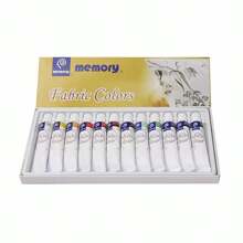 Ensemble de peinture tissu vibrante de 12 couleurs avec pinceaux, palette et planche à dessin - 12/24 couleurs, 12 ml/0,4 oz par tube, pigment riche, parfait pour les artistes, les artisans, les étudiants, les produits d'artisanat, la peinture sur vêtements, ensemble de peinture acrylique pour tissu
