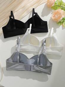 VIOMISHA 1PC/2PCS/3PCS Girls Teenager Non-Wired Push Up Bras Comfortable Bra Sets Suitable For Small Bust Sports Bra