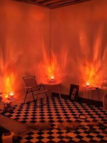 1 Packung C-förmige runde Nachtischlampe mit Kristall, kreative Nachttischlampe mit rotierendem Wasserrippeneffekt, Flammen-Atmosphärenleuchte mit 16 Farben und Fernbedienung, Schlafzimmer RGB Fernbedienungs-Nachtlicht mit rotierendem Wasserrippendesign, geeignet für Kinderzimmer, Schlafzimmer, Flur