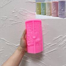 Moule de bougie en silicone en forme de colonne de cerf, moule en silicone de colonne du Père Noël, moule en silicone de fleur de Noël en cire de soja, décoration de Noël