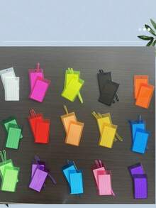 1pc Luggage Tags, Colorful Flexible Travel Luggage Tags, Suitcases Travel Bag & Baggage ID Label Tags, Travel Essentials, Colorful, Creative Baggage Holder And Boarding Tags Label, Durable, And Easy-To-Identify Travel Accessories For Holiday Vacation Suitcase Accessories - Multicolor - View 7