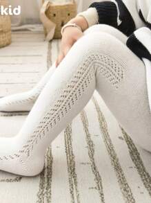 1pc Breathable Simple Baby/Toddler Tights, 0-8 Years Old