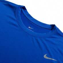 Nike 男士健身T恤 M NK TM LEGEND SS CREW ZTS 户外运动休闲舒适蓝色上衣柔软短袖T恤 HF0507-493 - 遊戲寶藍色 - 查看 3