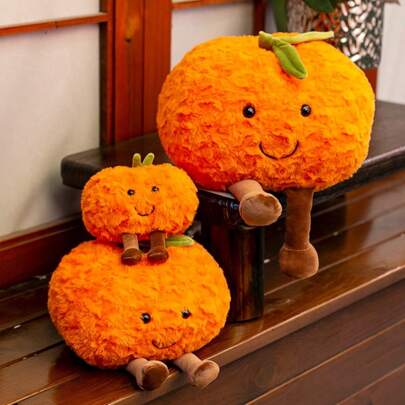 Muñeca de peluche naranja linda, muñeco de peluche relleno de cítricos realistas, accesorio fotográfico, muñeco de peluche para niños, decoración del hogar, regalo para la novia