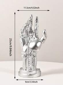 1 件设计独特的雕塑，描绘了科幻赛博朋克机械臂，设计先进独特。它可以用作游戏控制器支架或耳机支架，是理想的桌面装饰。这款礼物非常适合游戏爱好者和男士，也适合父亲节、圣诞节、周年纪念日和感恩节等场合。