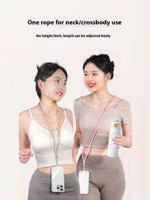 Adjustable Anti-Theft Phone Lanyard, Crossbody Strap, Halter, New Polyester Woven Rope, Anti-Lost Anti-Drop, Sturdy Round Ring Pendant Strap, Suitable For Outdoor Sports, Running, Carrying Baby