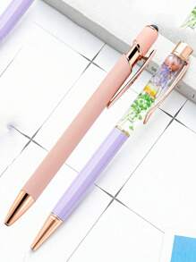 Spersonalizowany długopis z serii Preserved Flower z nadrukowanym logo, odpowiedni jako prezent szkolny, długopis reklamowy, artykuły szkolne, prezenty na Dzień Nauczyciela, gadżety firmowe i artykuły biurowe