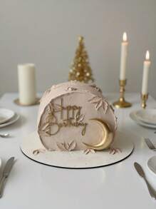 1 Stück/3 Stücke "Alles Gute zum Geburtstag" PMMA Kuchentoppers, moderne grafische Buchstaben Kuchendeko für Geburtstagsfeiern, Weihnachten, Giebel und Schriftzüge "Alles Gute zum Geburtstag" Kuchendeko-Säule für Geburtstagsfeiern, Weihnachten, Kuchendekoration, Kuchenaufsatz, Backzubehör, Küchen-Essentials, Backdekoration, Backzubehör, Kuchenzubehör, Geschenke für Feiertage, Dekorationen