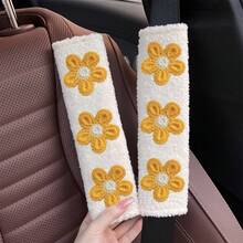1pc/2pcs Car Seat Belt Shoulder Protector Fresh Floral Car Seat Belt Protector Soft And Comfortable - one-size - View 21