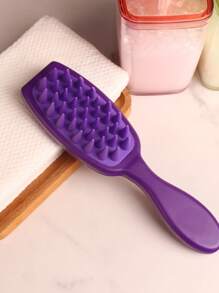 1 Stück Shampoo Bürste Kopfhaut Massagekamm, Silikon Haar Scheuerbürste mit langem Griff für Haarwachstum und Schuppen Entfernung, für Zuhause Gebrauch Haarbürste Kamm (Pink Schwarz Braun Lila), Haarzubehör, Haarstyling, Haarprodukte, Haarkamm, Haarzubehör, Haarstyling Set, Haarpflegesatz