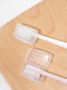 1个二合一便携式牙刷盒，带漱口杯，防尘浴室收纳盒 - 分体式设计，适合家庭旅行/居家/返校，是冬季旅行和情人节的理想礼物，也是家庭、学生、旅行者和节日购物者的完美之选。 - 彩色 - 查看 8