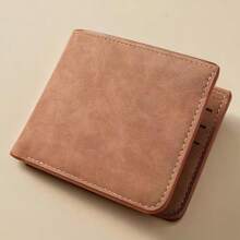 Portafoglio uomo in un pezzo, portacarte e portafoglio slim. Portafoglio in pelle morbida, sottile, semplice, con più scomparti per carte e multifunzionale.