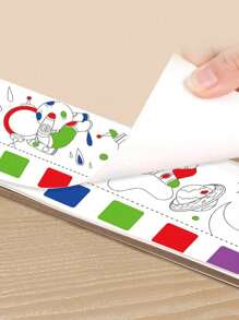 12 pezzi/libro, Pittura ad acquerello, Pittura graffiti, Pittura graffiti d'artista, Pittura ad acquerello cartoni animati, Pittura tascabile da viaggio, Regalo per le vacanze, Regalo per il Ringraziamento e il Natale. I blocchi colorati nell'immagine sono pigmenti che devono essere sciolti in acqua prima dell'uso. Lo sbiadimento del colore è un fenomeno normale, poiché il prodotto si scioglie a contatto con l'acqua.