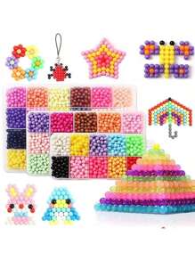 Set di perline d'acqua magiche fai-da-te - Giocattoli creativi fatti a mano per bambini, regali di Natale ideali per bambini e bambine, giocattoli per l'addestramento della concentrazione prescolare, un regalo perfetto, forniture scolastiche, regali per bambini
