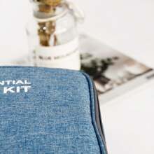 Set de 2 bolsas de primeros auxilios vacías, bolsa de medicina de viaje, bolsa organizadora de suministros médicos, kit portátil para viajes, automóvil, hogar, campamento, oficina, senderismo, actividades al aire libre para bolsa de equipo de emergencia