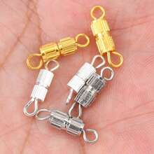 20 piezas de broche de rosca con textura de cobre con 9 anillos, accesorios DIY para pulseras y collares