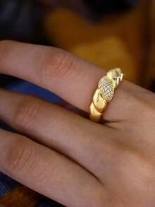 1 قطعة خاتم فضة إسترليني عيار 925 بتصميم كرواسون قديم للنساء، خاتم أبدي، مجوهرات فاخرة هدية