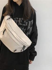 Neue großvolumige Brusttasche für Damen und Herren, modischer Umhängebeutel im Ins-Stil, einfach und vielseitig als Sport-Hüfttasche oder coole Schultasche für Studenten