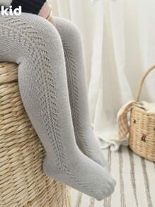 1pc Breathable Simple Baby/Toddler Tights, 0-8 Years Old
