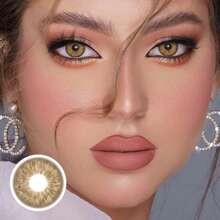 1 Pair Of Multi-Colored Contact Lenses For Eye Makeup To Enlarge The Eyes, Once A Year, 14.5mm Diameter, 42% Water Content, Long-Lasting And Comfortable Wearing, Suitable For Daily Dates, Summer Festivals, Parties, Events And Celebrations Cosmetic Role-Play - Yearly Disposable - View 10