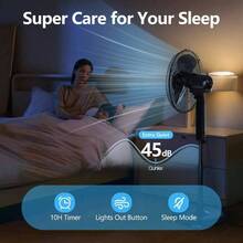 16 Pedestal Oscillating Fan With Remote Control, Stand Up Fan Adjustable Height, 3Speed, Electric Cooling Fans For Bedroom Home Offi Use