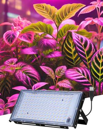 LED-kweeklamp, volledig spectrum, binnen, USB 5V, rood, blauw, kas, tent, hydrocultuursysteem, groeibox, zaden, vullamp, zonlicht, UV/IR, IP54, waterdicht, plantenschijnwerper, groente, bloem, fruit, pot, mos, vetplant, bonsai, cactus, zaailingen, kweek, 180° verstelbare hoek, groene plantenverlichting, 24/50/96/144 leds