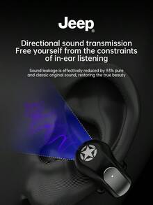 Jeep EC020 TWS 耳机 AI 实时翻译无线耳机 HiFi 音质 高清通话 夹式耳塞带麦克风 - 均碼 - 查看 5